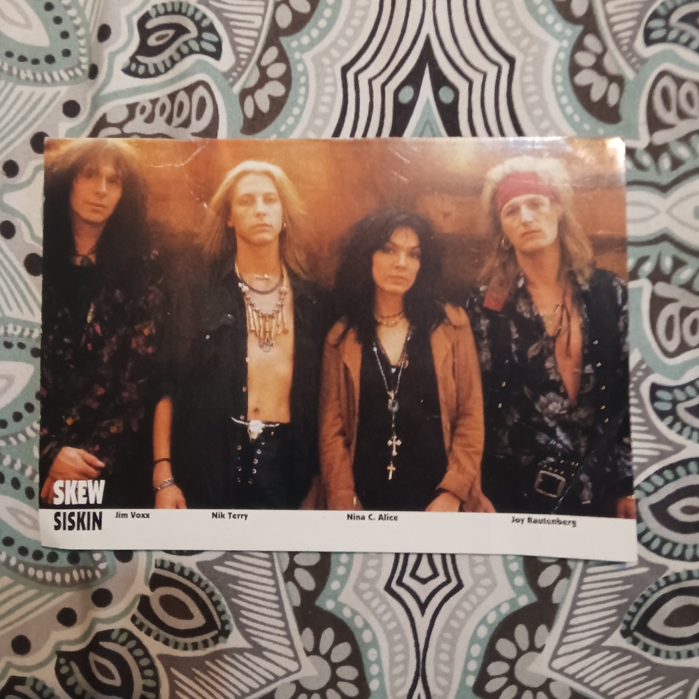 Skew Siskin Concert Schedule Card 1993